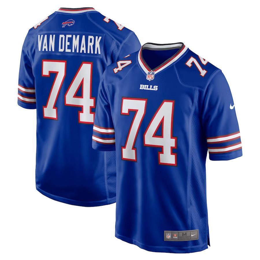 Men Buffalo Bills 74 Ryan Van Demark Nike Royal Game Player NFL Jersey